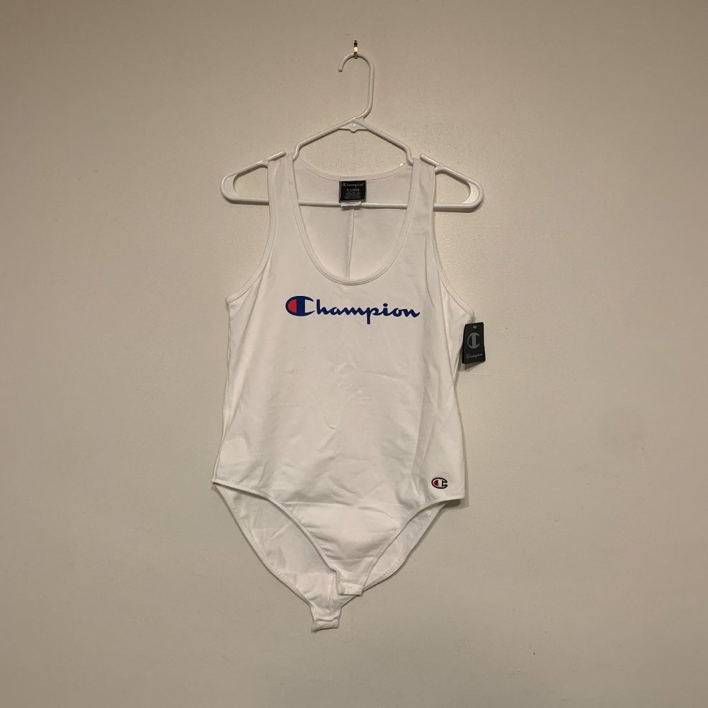 Champion Tank Top Bodysuit Size XL White
